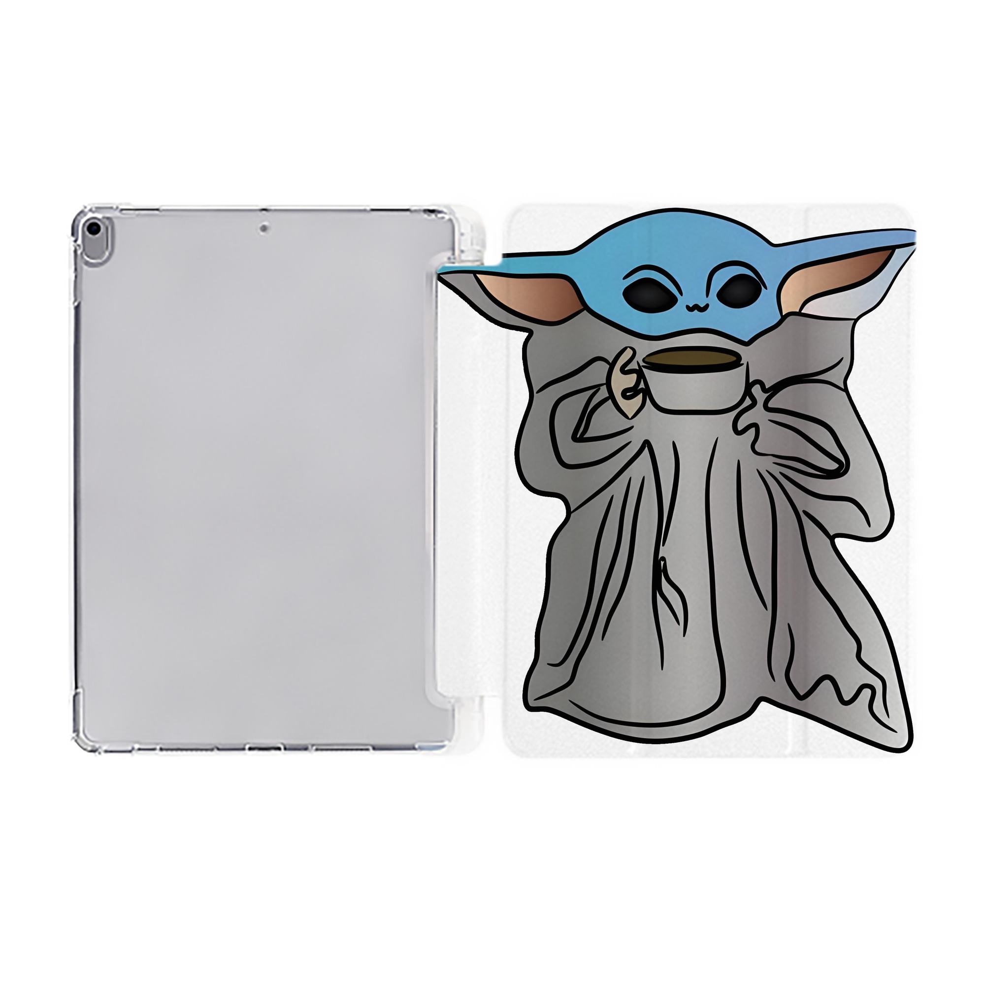 （画像用） スター・ウォーズ Star Wars IPad ケース ペン収納付き 三つ折りスタンド PUレザー×シリコン 対応機種9.5/10.5/10.9インチ